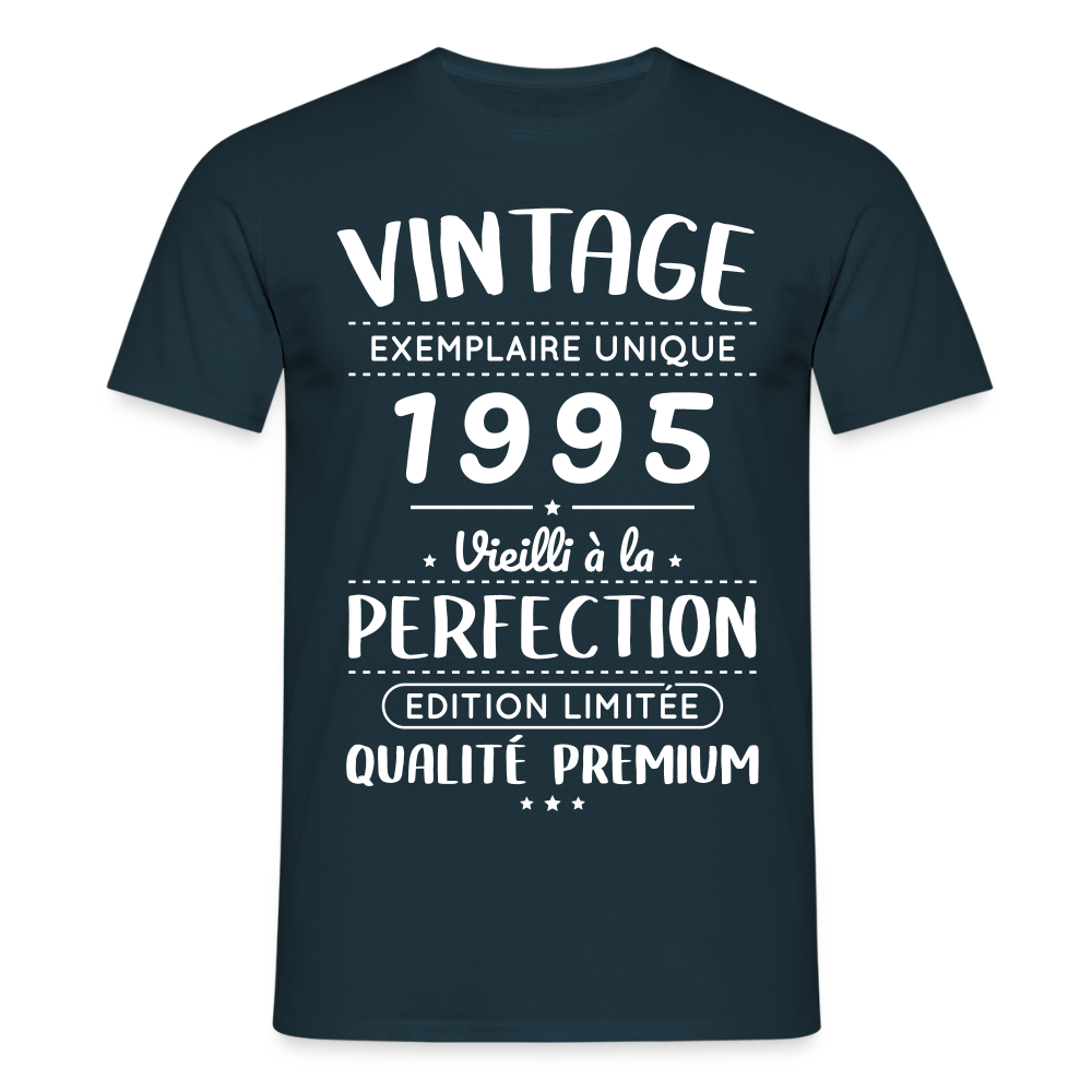 T-shirt Homme - Anniversaire 30 Ans - Vintage 1995 - marine