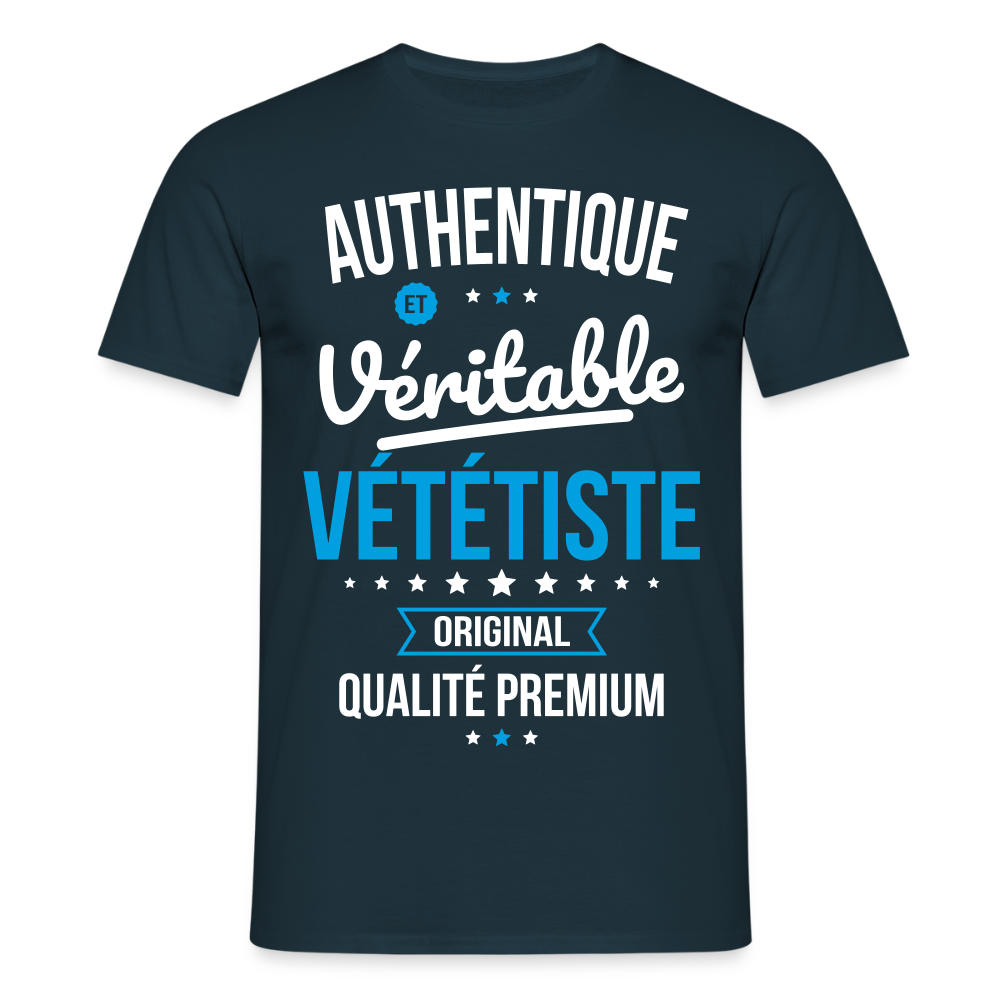 T-shirt Homme - Authentique et véritable Vététiste - marine