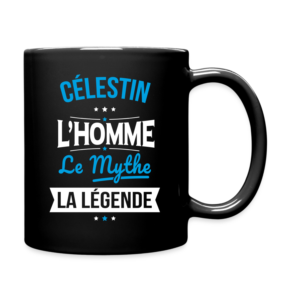 Mug uni - Célestin - l'Homme - le Mythe - la Légende - noir
