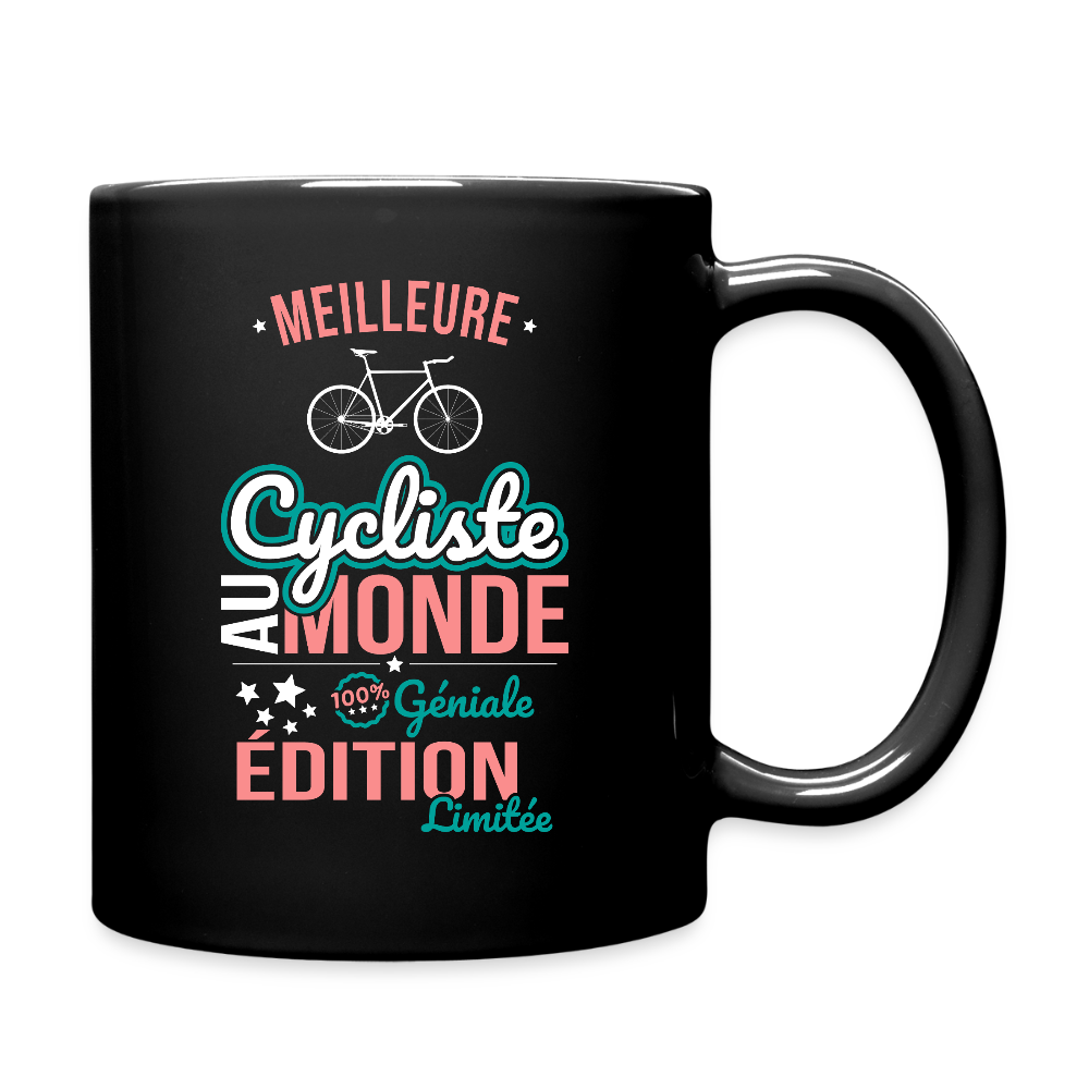 Mug uni - Meilleure Cycliste au monde - 100% géniale - noir