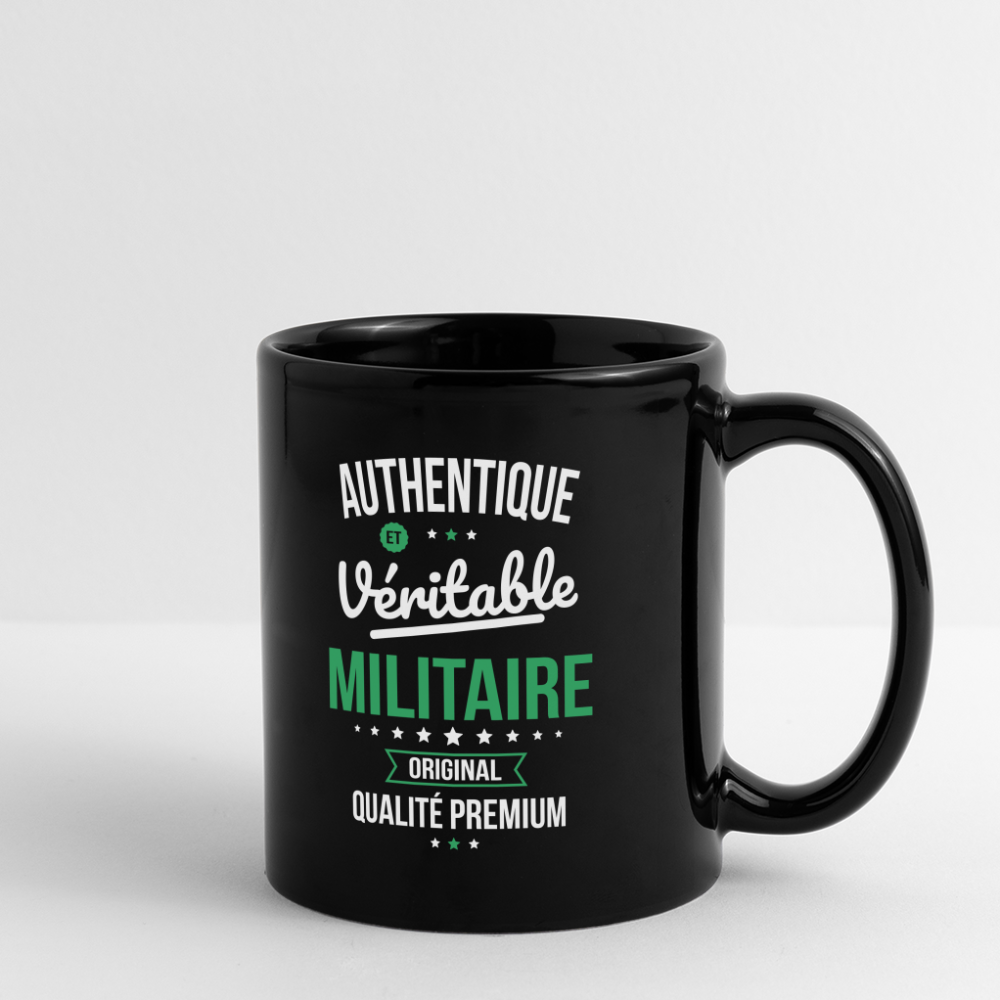 Mug uni - Authentique et véritable Militaire - noir