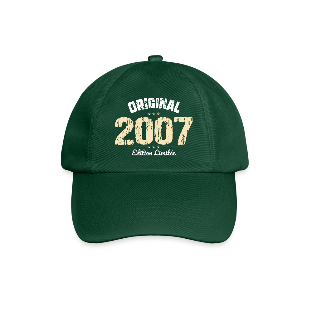 Casquette classique - Anniversaire 18 Ans - Original 2007 - vert bouteille