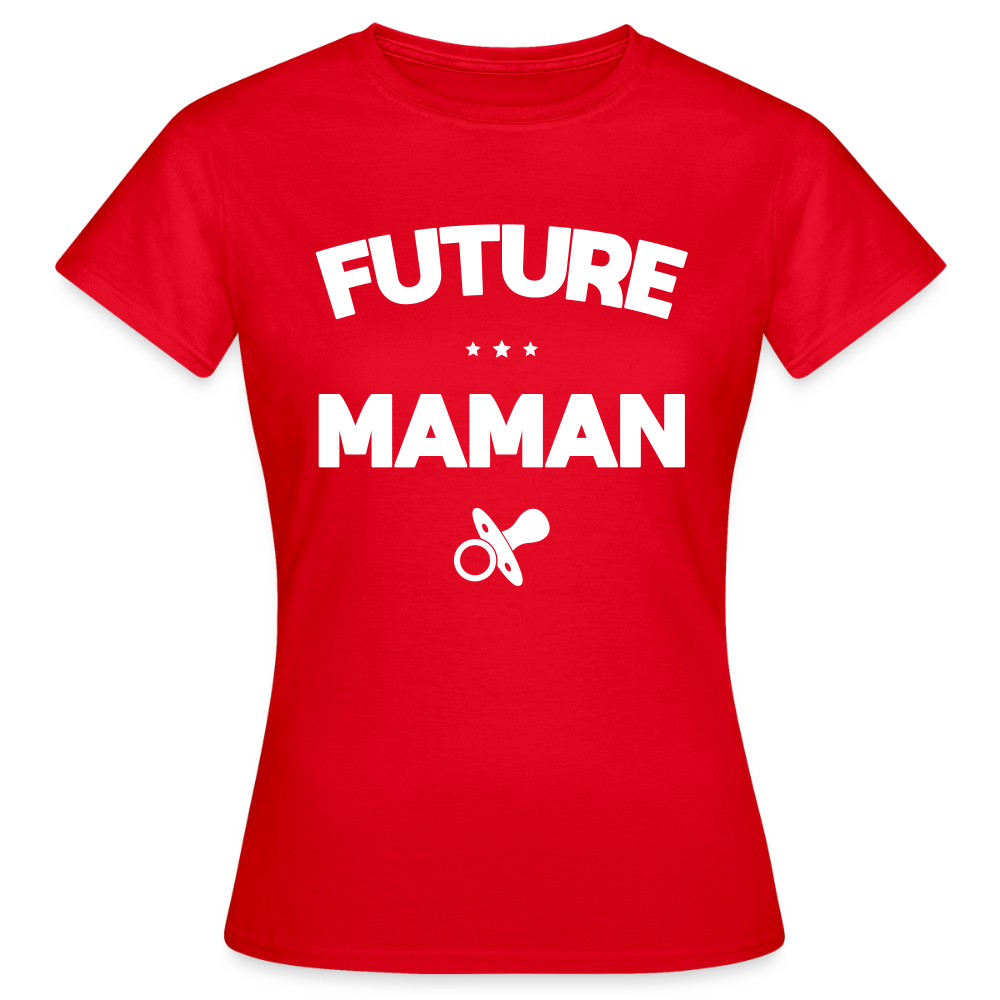 T-shirt Femme - Future Maman - rouge