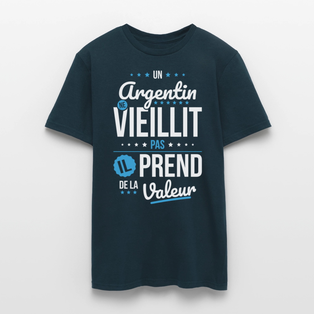 T-shirt Homme - Un Argentin ne vieillit pas - marine