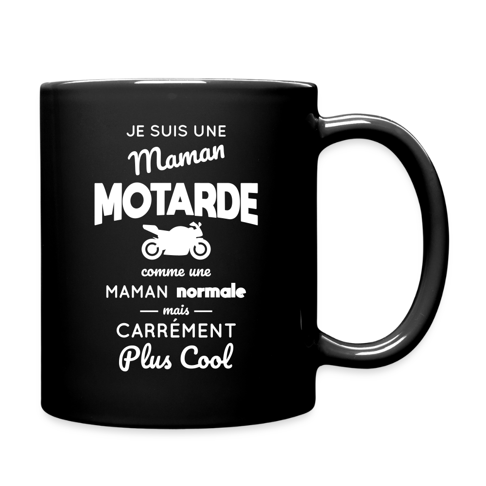 Mug uni - Maman motarde plus cool - noir