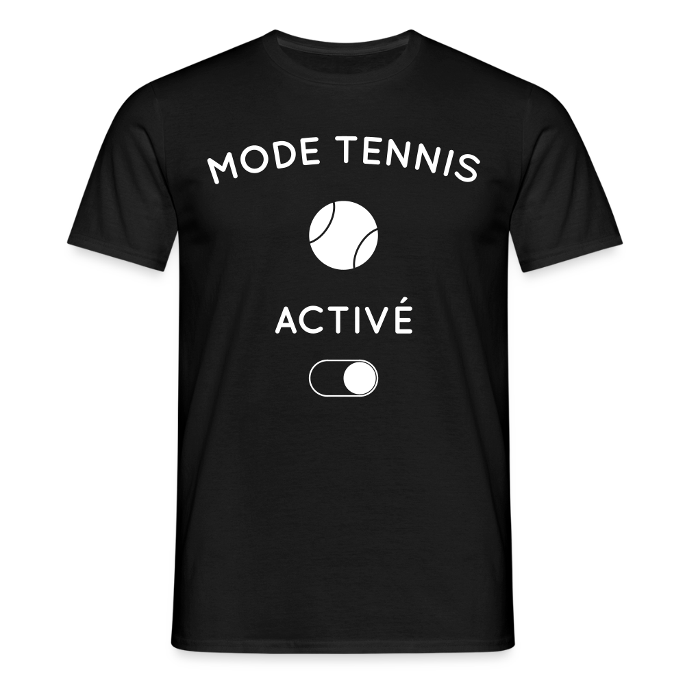 T-shirt Homme - Mode tennis activé - noir