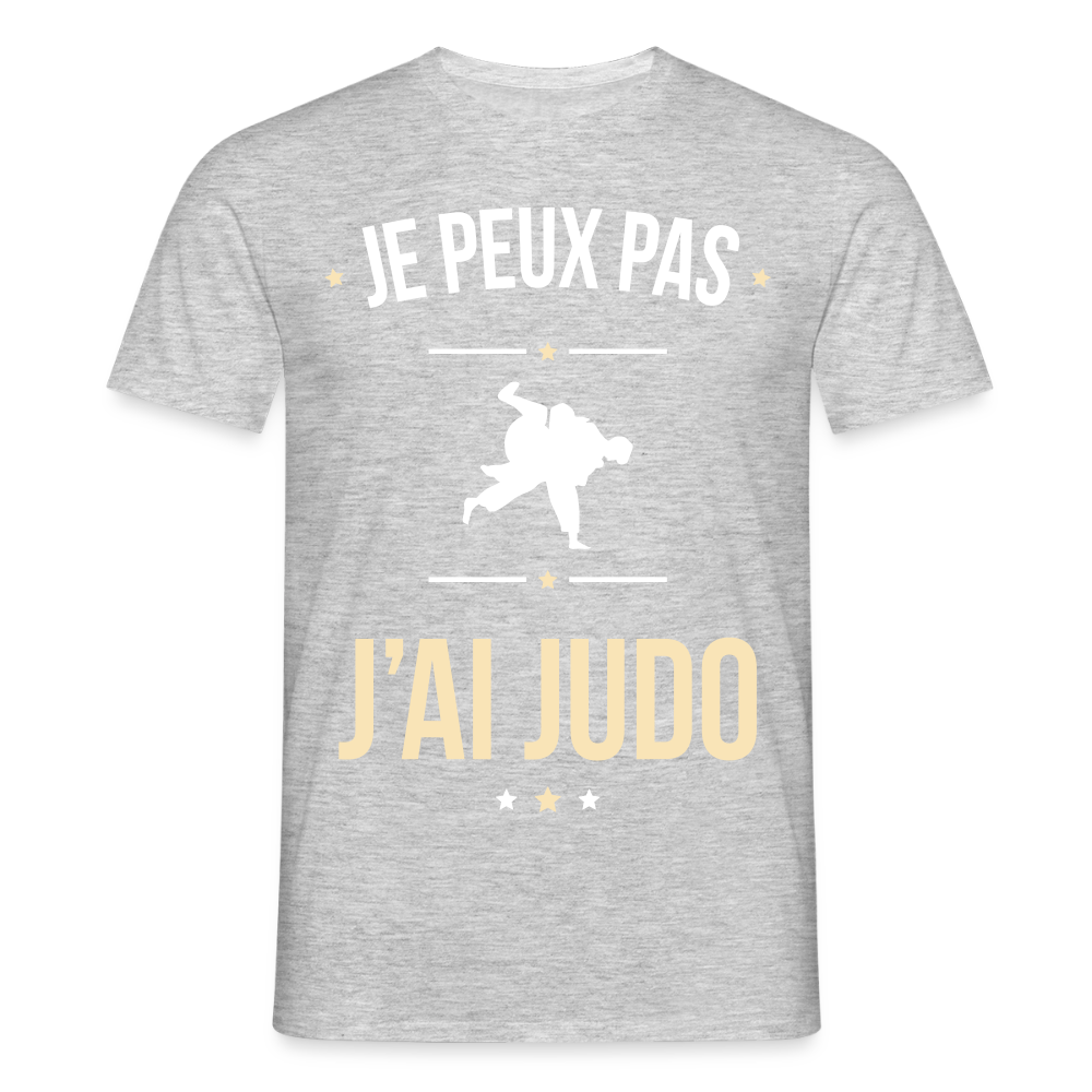 T-shirt Homme - Je peux pas j'ai Judo - gris chiné