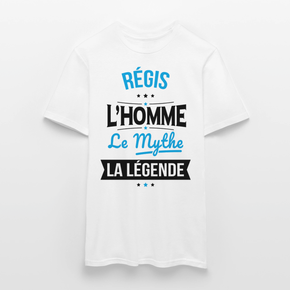 T-shirt Homme - Régis - l'Homme - le Mythe - la Légende - blanc