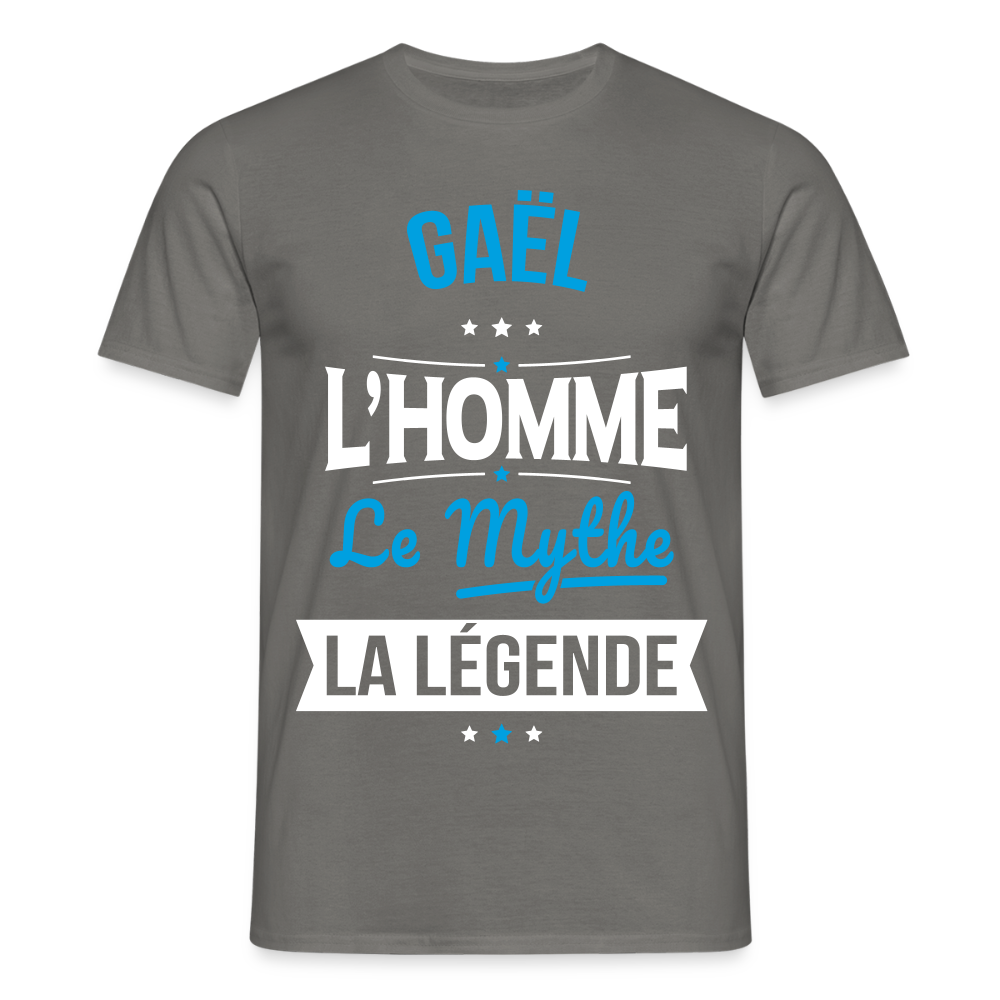 T-shirt Homme - Gaël - l'Homme - le Mythe - la Légende - gris graphite