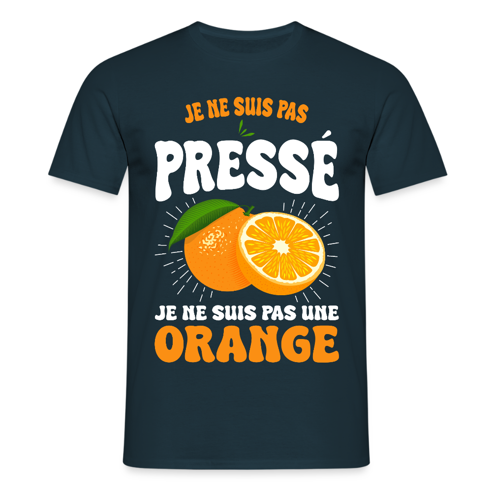 T-shirt Homme - Je ne suis pas une orange - marine
