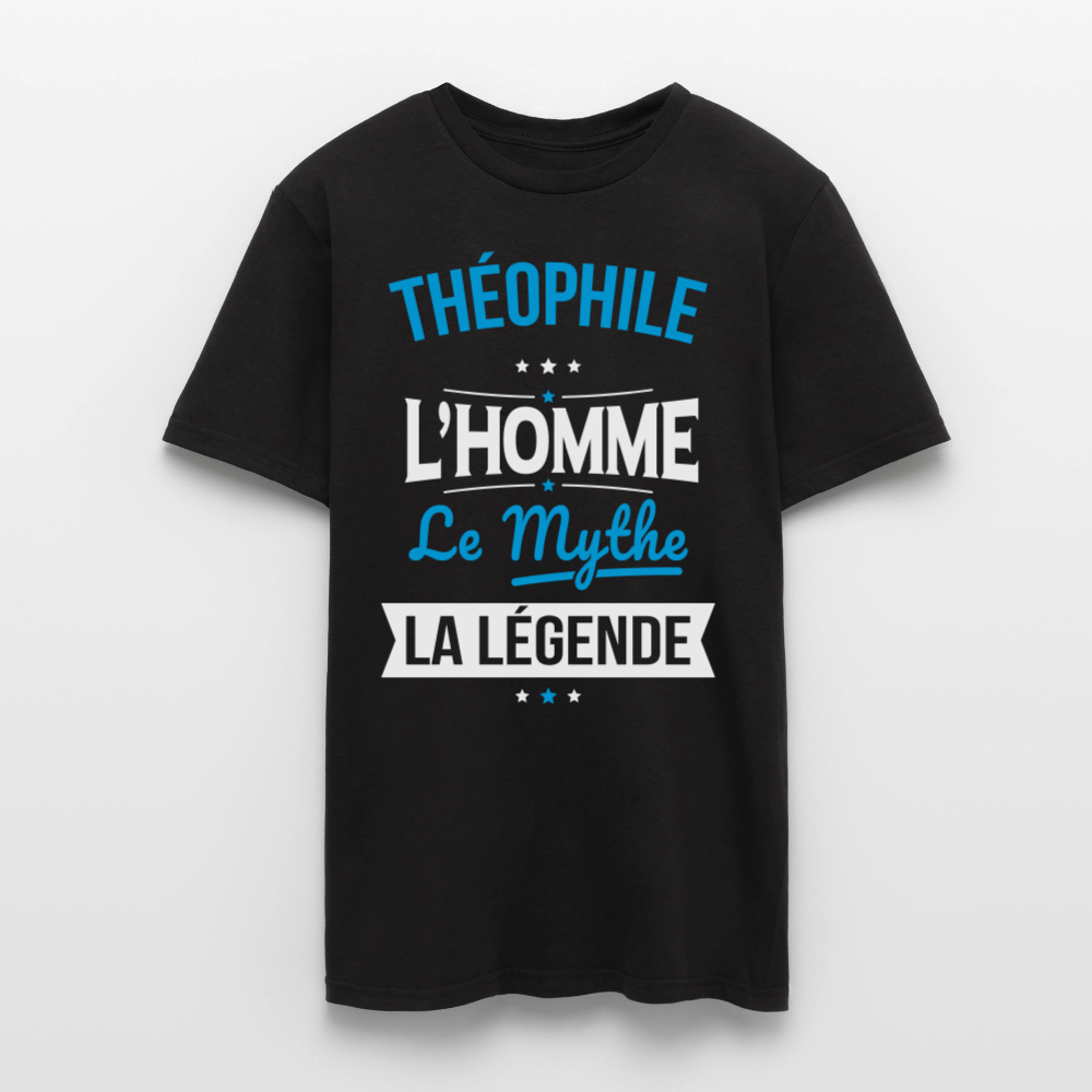 T-shirt Homme - Théophile - l'Homme - le Mythe - la Légende - noir