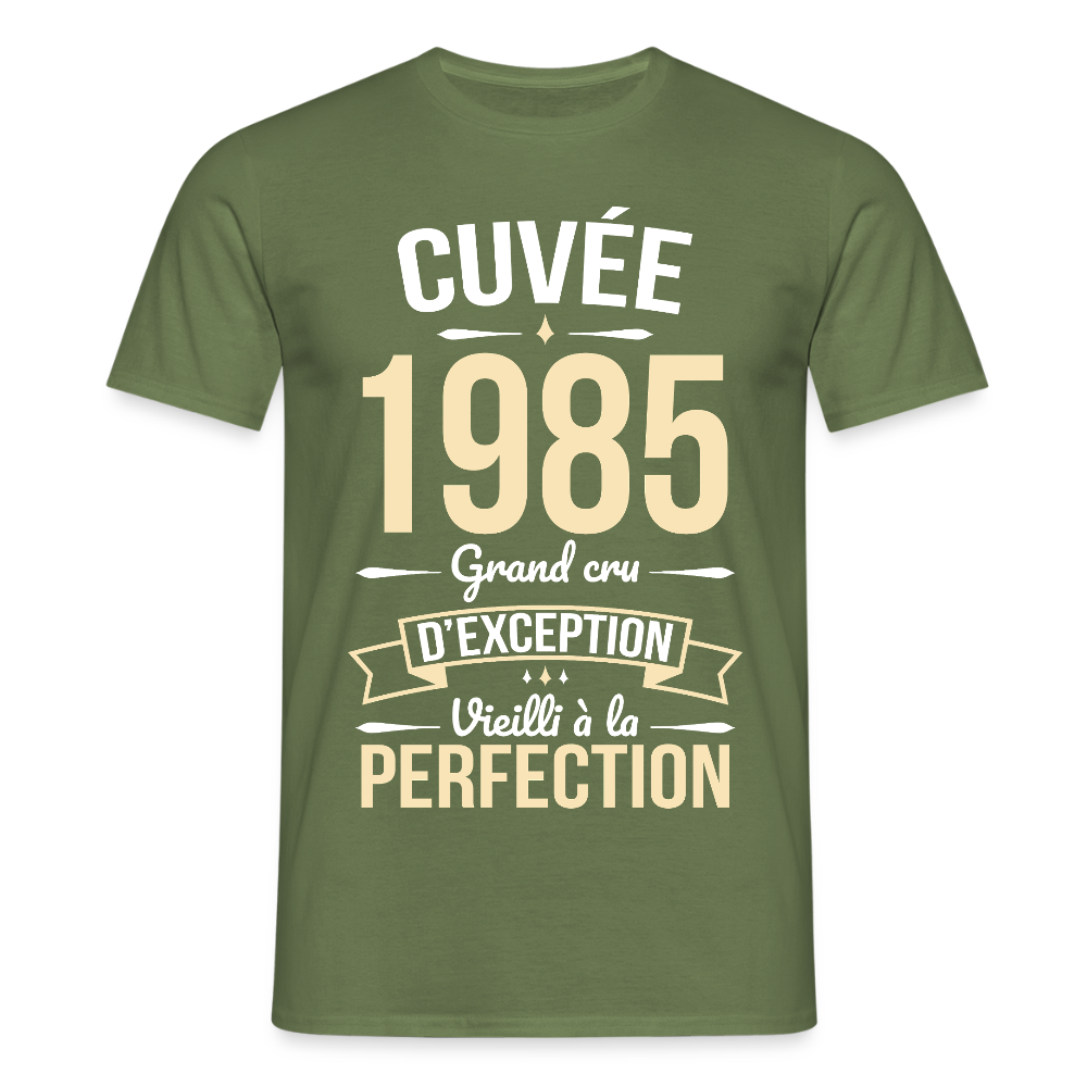 T-shirt Homme - Anniversaire 40 Ans - Original 1985 - vert militaire