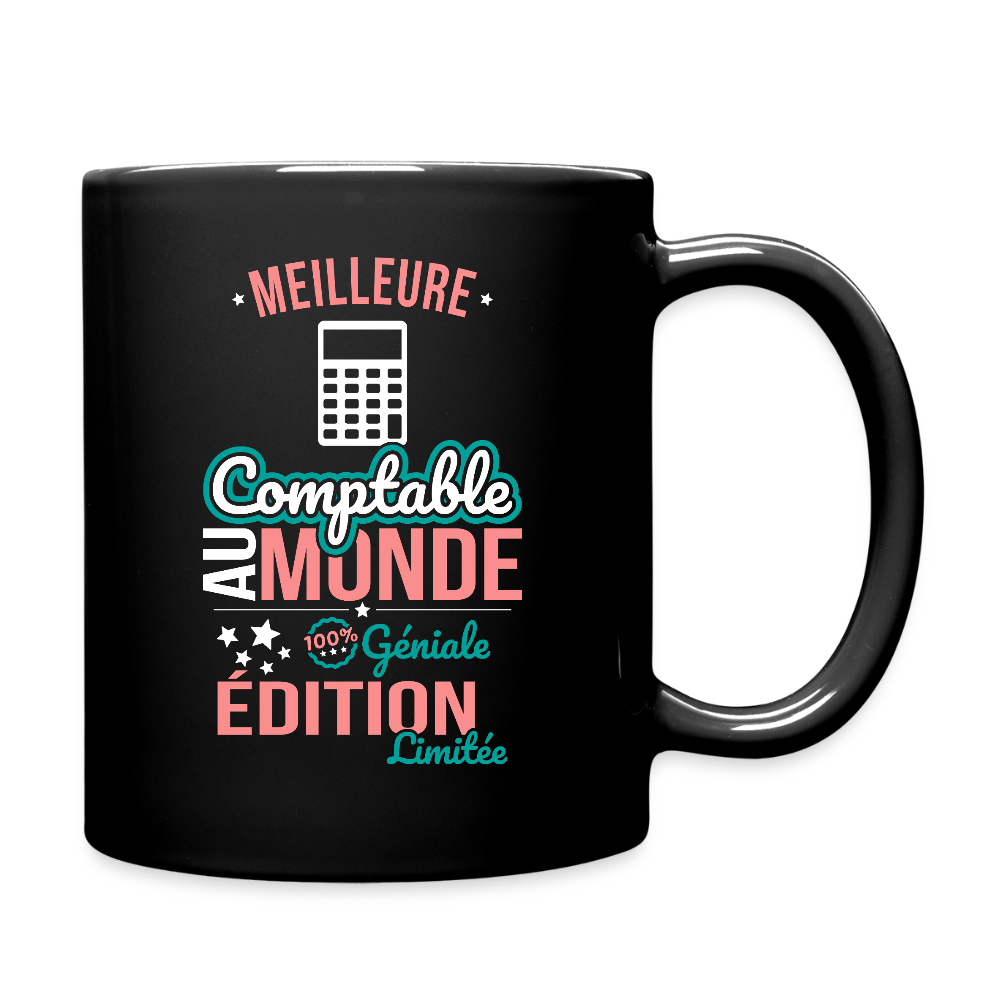 Mug uni - Meilleure Comptable au monde - 100% géniale - noir