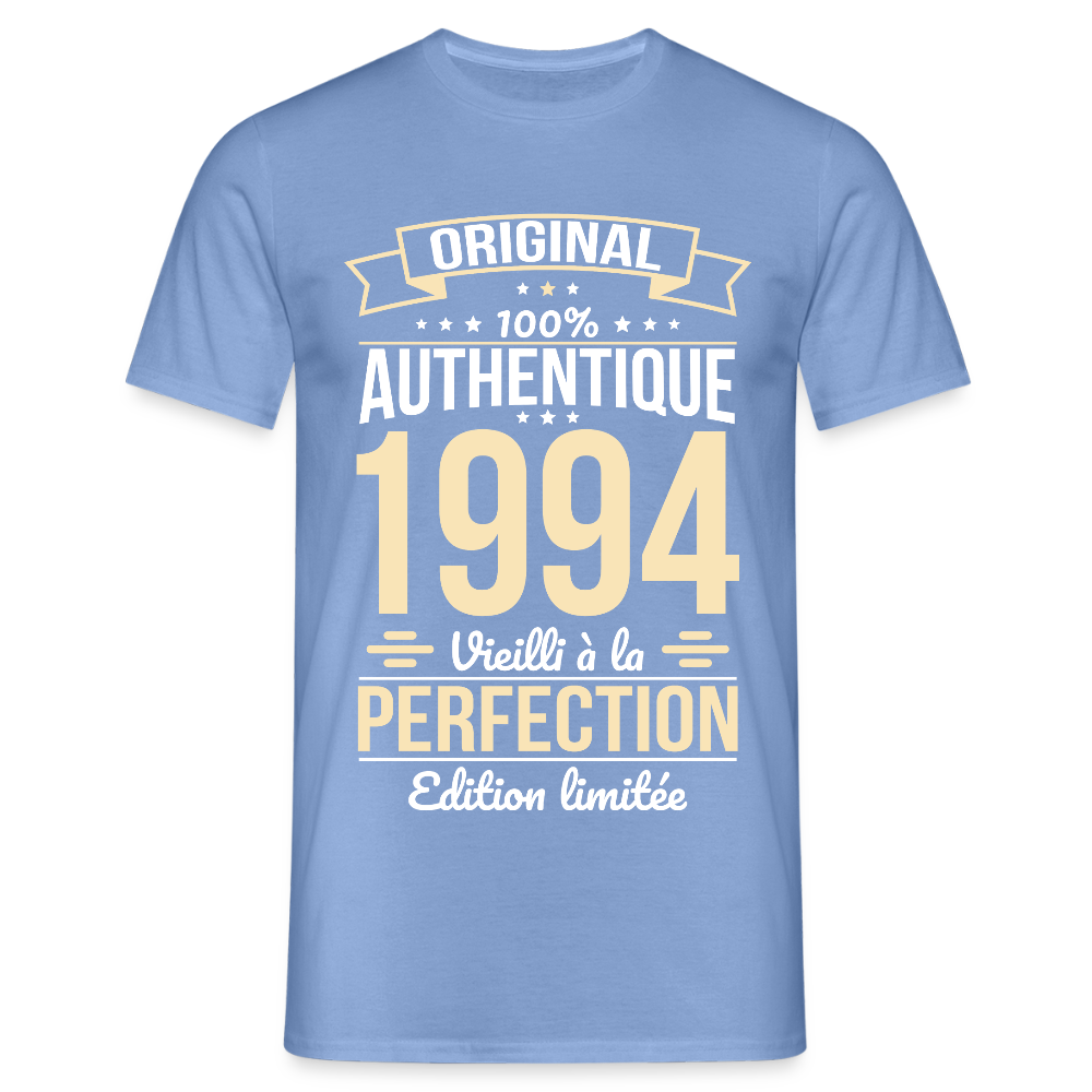T-shirt Homme - Anniversaire 31 Ans - Original 1994 - carolina blue