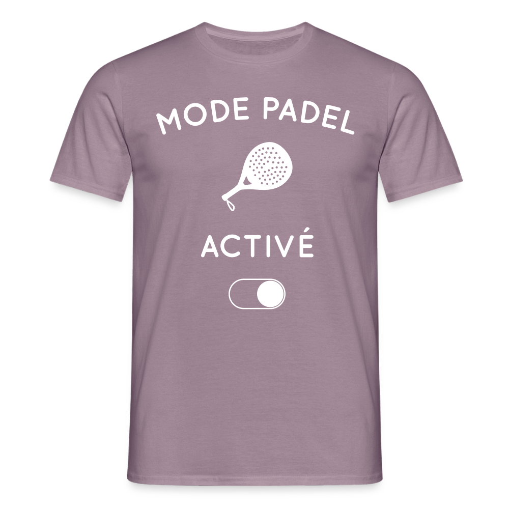 T-shirt Homme - Mode padel activé - mauve gris