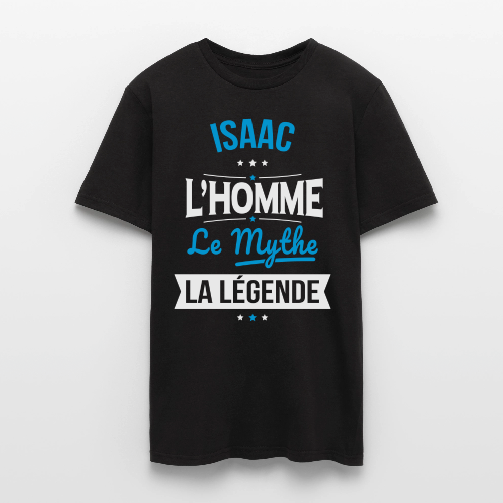 T-shirt Homme - Isaac - l'Homme - le Mythe - la Légende - noir