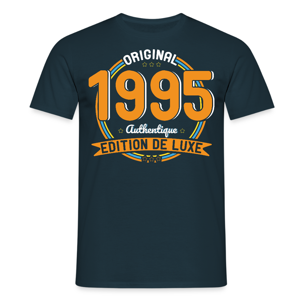 T-shirt Homme - Anniversaire 30 Ans - Original 1995 Authentique - marine