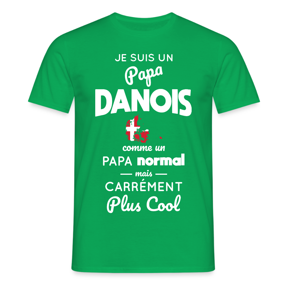 T-shirt Homme - Papa Danois Plus Cool - vert