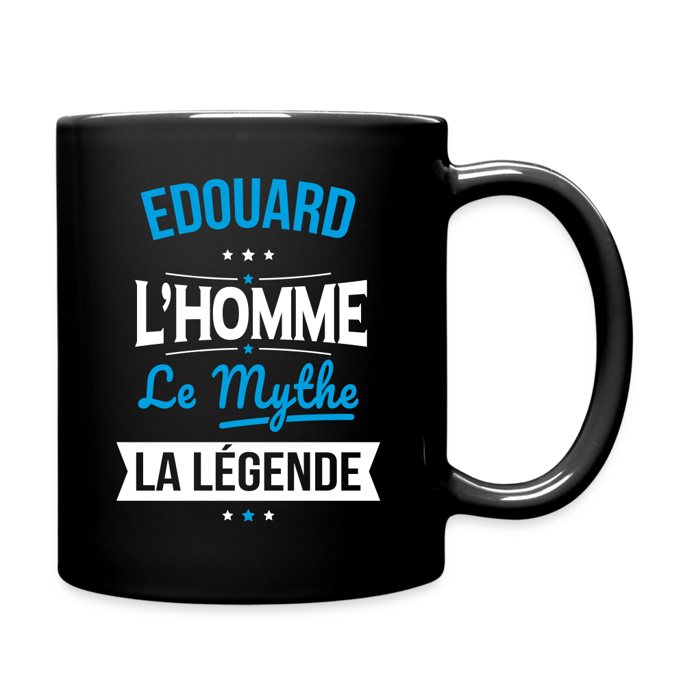 Mug uni - Edouard - l'Homme - le Mythe - la Légende - noir