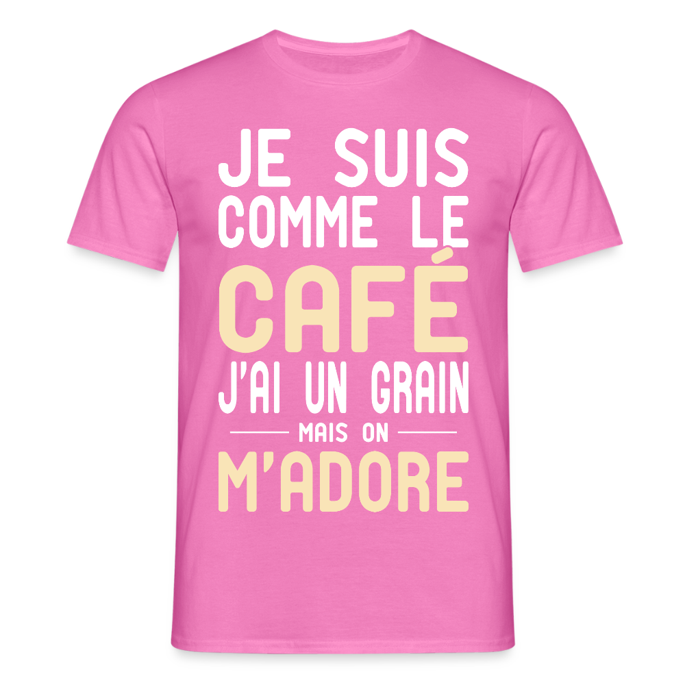 T-shirt Homme - J'ai un grain - Cadeau Humour - rose
