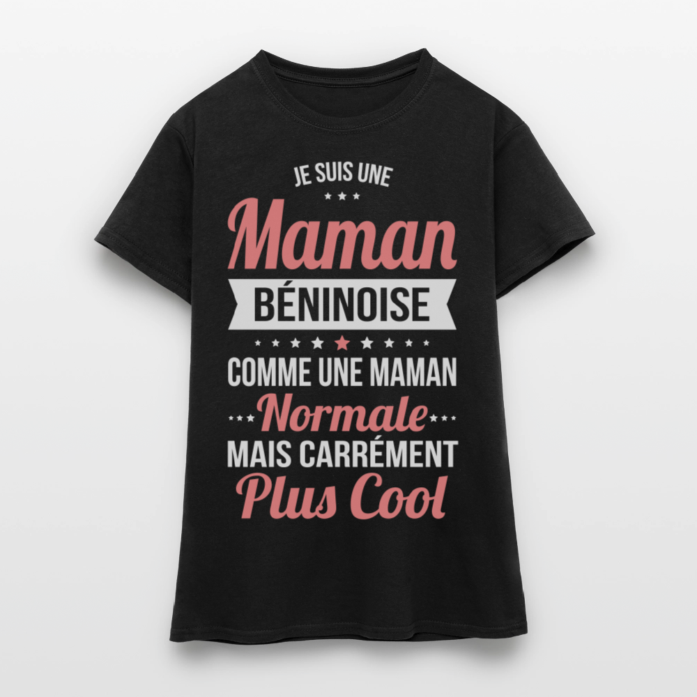 T-shirt Femme - Maman Béninoise plus cool - noir