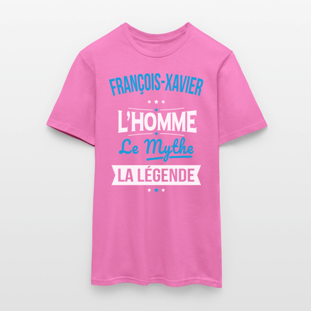 T-shirt Homme - François-Xavier - l'Homme - le Mythe - la Légende - rose