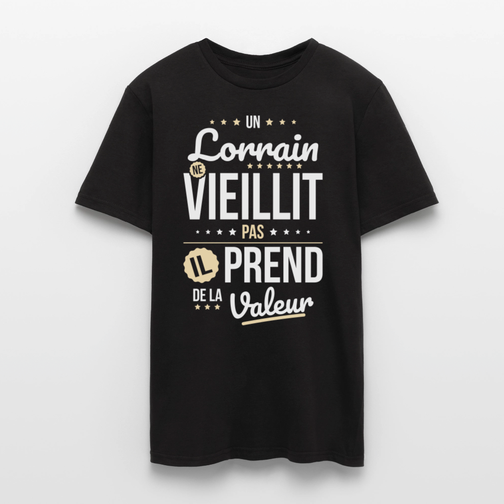 T-shirt Homme - Un Lorrain ne vieillit pas - noir