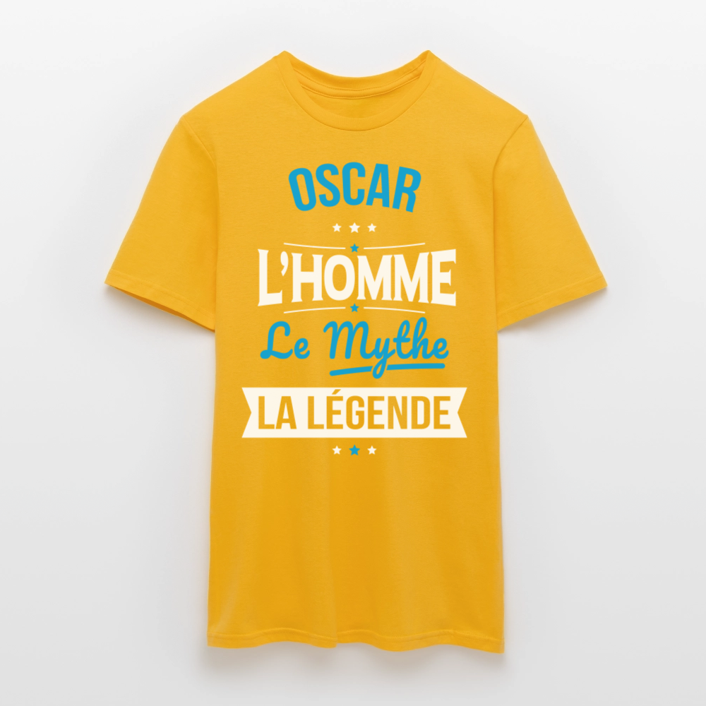 T-shirt Homme - Oscar - l'Homme - le Mythe - la Légende - jaune