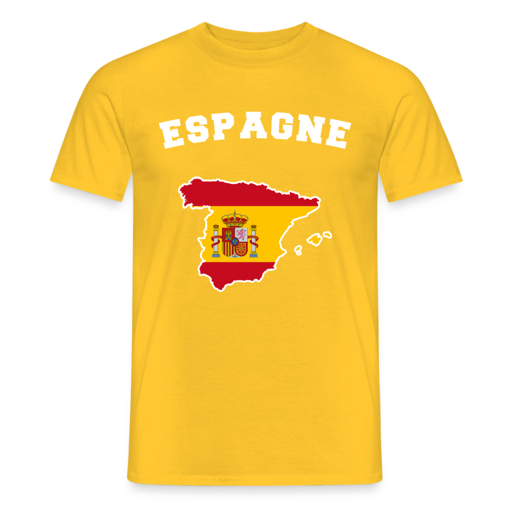 T-shirt Homme - Espagne - jaune