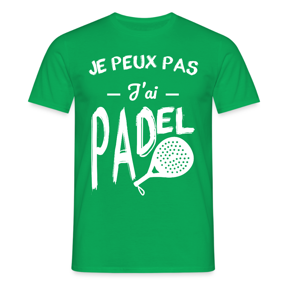 T-shirt padel Homme - Je peux pas j'ai padel - vert