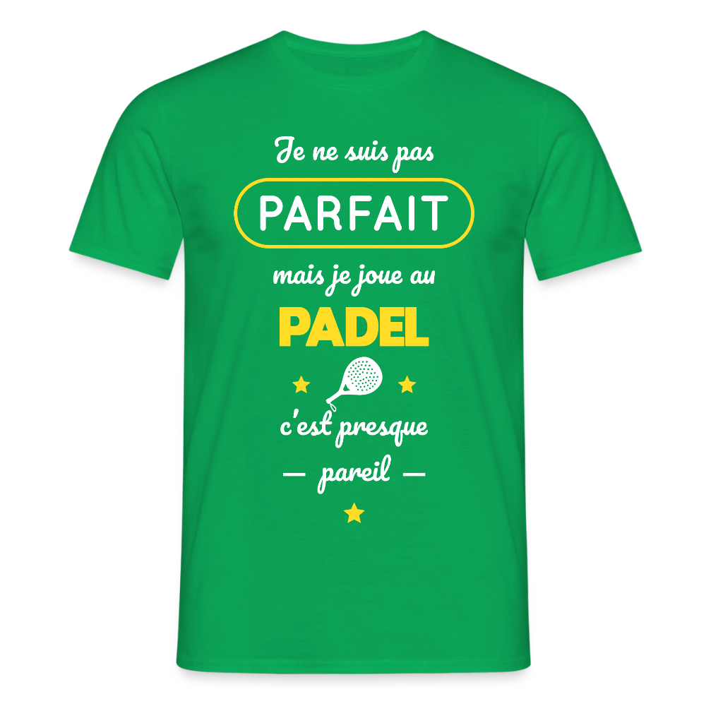 T-shirt Homme - Je Ne Suis Pas Parfait Mais Je Joue Au Padel - vert