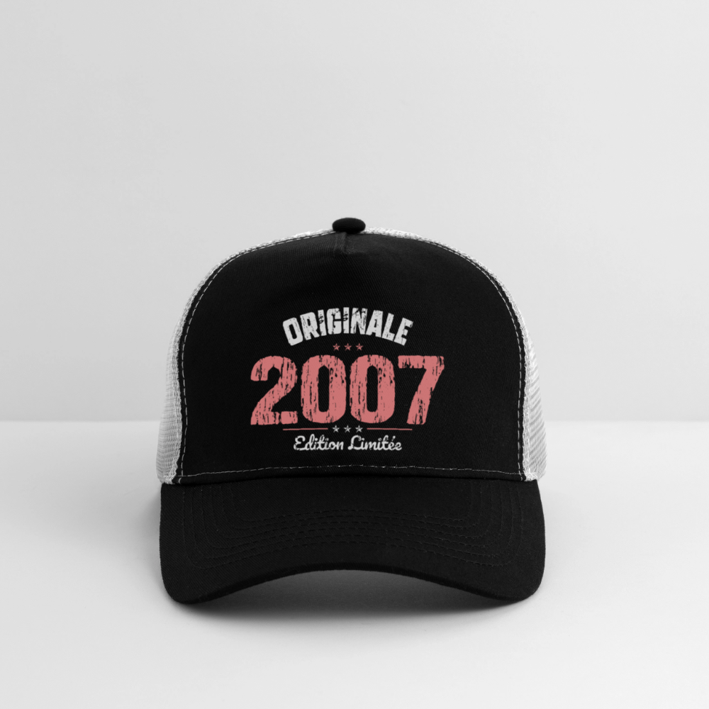 Casquette Trucker - Anniversaire 18 Ans - Originale 2007 - noir/gris pierre