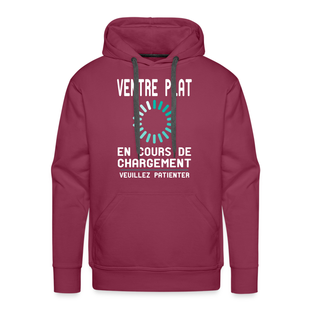 Sweat à capuche Premium Homme - Ventre plat en cours de chargement - bordeaux