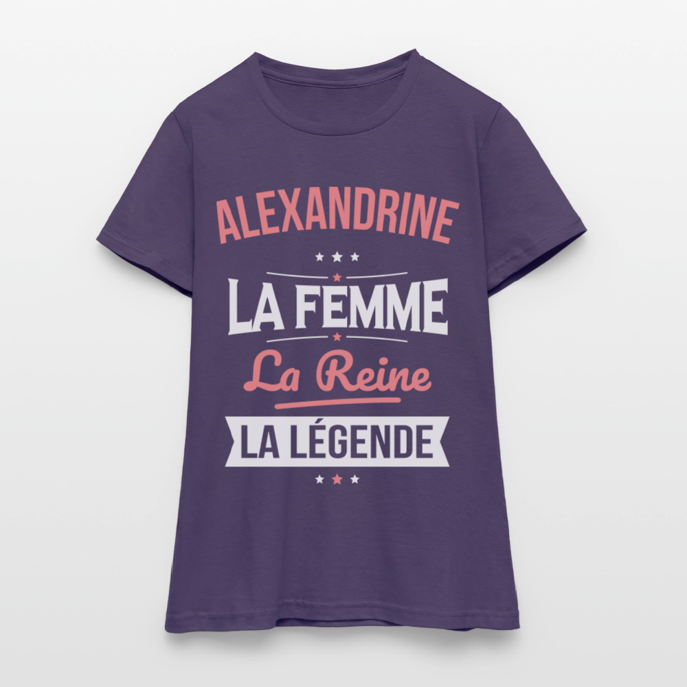 T-shirt Femme - Alexandrine - la Femme - la Reine - la Légende - violet foncé