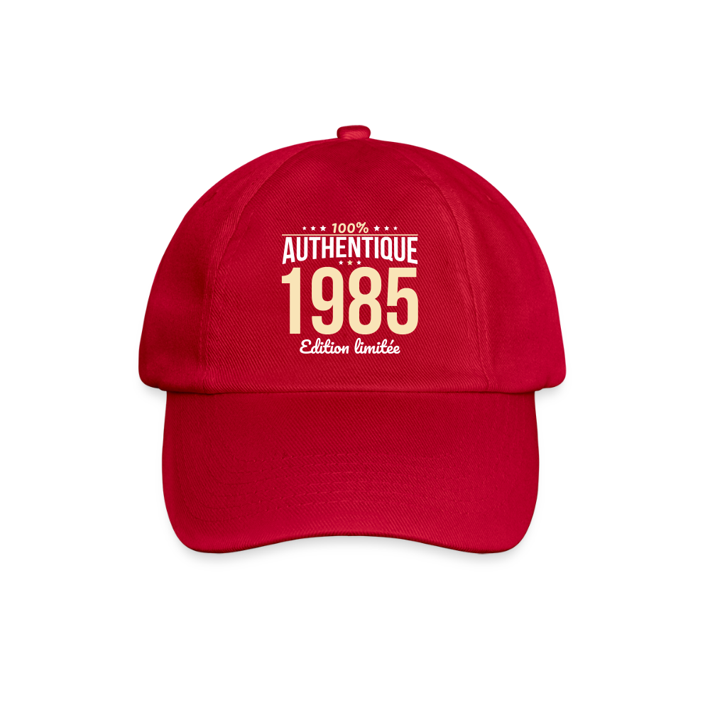 Casquette classique - Anniversaire 40 Ans - 100% Authentique 1985 - rouge classique