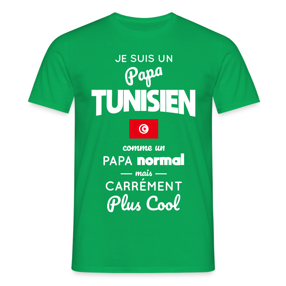 T-shirt Homme - Papa Tunisien Plus Cool - vert