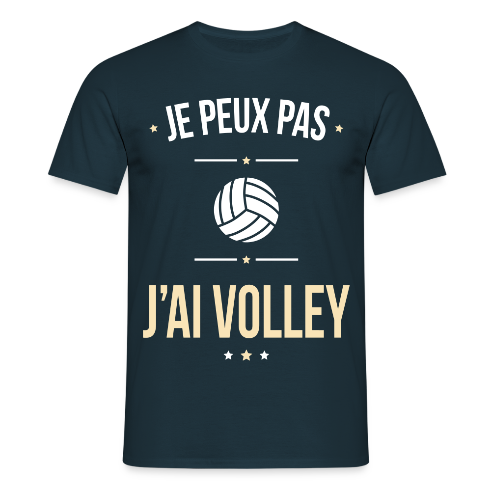 T-shirt Homme - Je peux pas j'ai Volley - marine