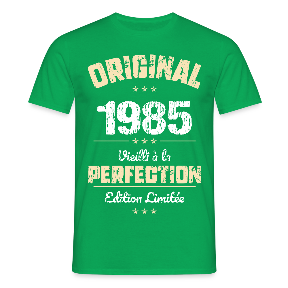 T-shirt Homme - Anniversaire 40 Ans - Original 1985 - vert