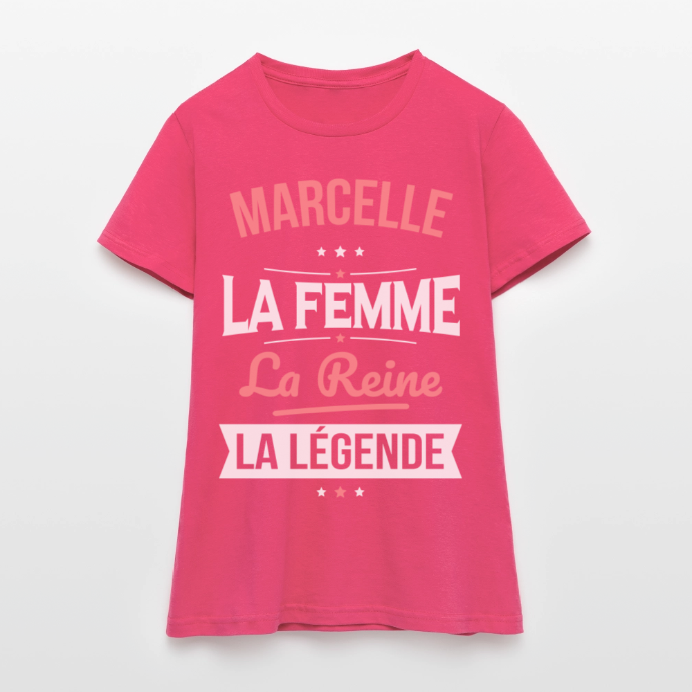 T-shirt Femme - Marcelle - la Femme - la Reine - la Légende - rose azalée