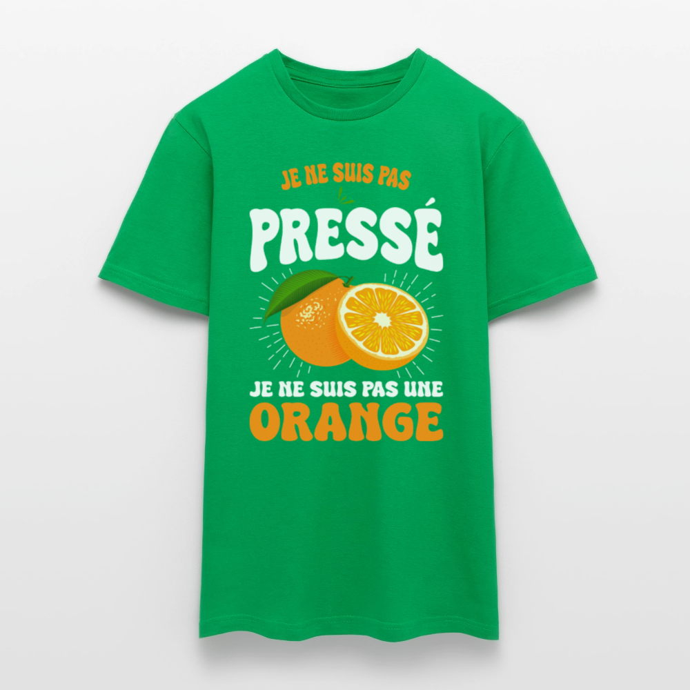 T-shirt Homme - Je ne suis pas une orange - vert