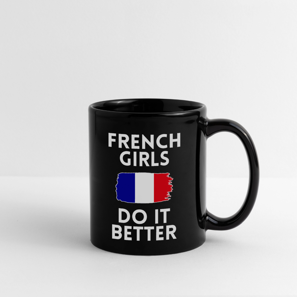 Mug uni - French Girls Do It Better - noir