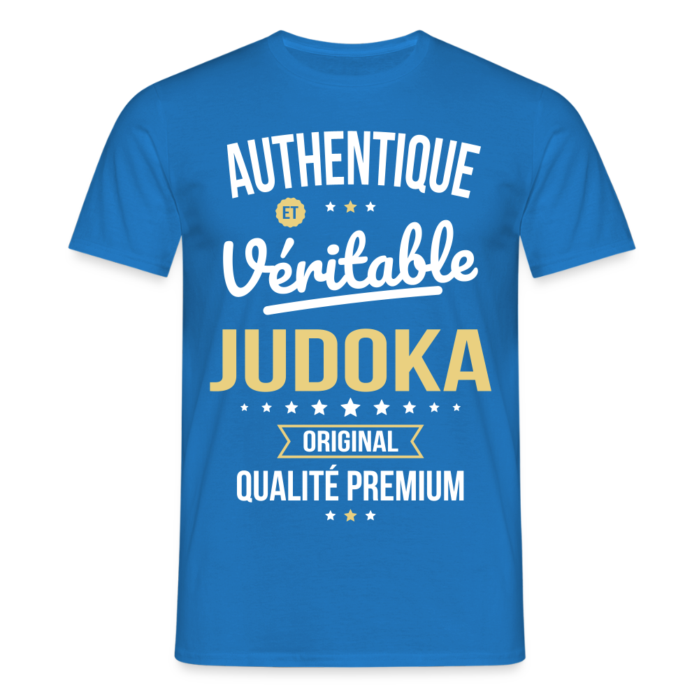 T-shirt Homme - Authentique et véritable Judoka - bleu royal