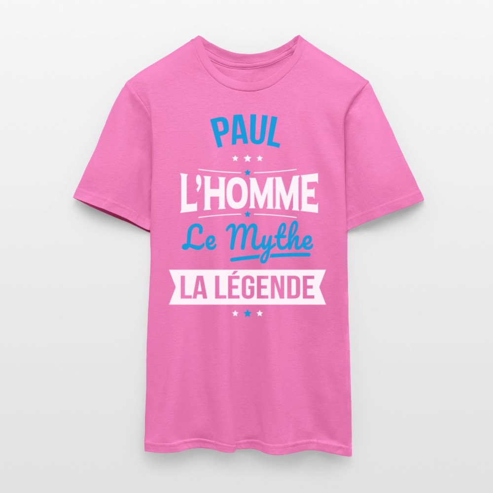 T-shirt Homme - Paul - l'Homme - le Mythe - la Légende - rose