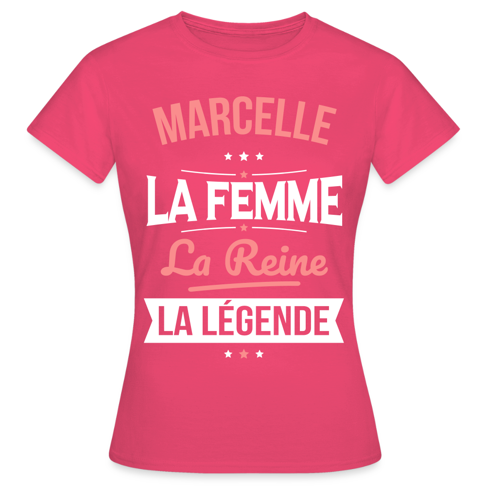T-shirt Femme - Marcelle - la Femme - la Reine - la Légende - rose azalée