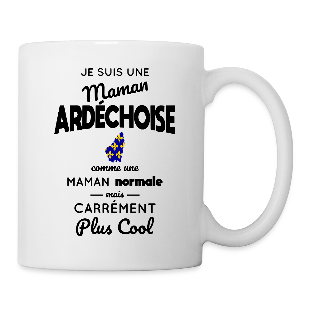 Mug blanc - Maman Ardéchoise plus cool - blanc