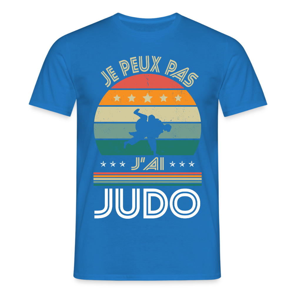 T-shirt Homme - Je peux pas j'ai Judo - bleu royal