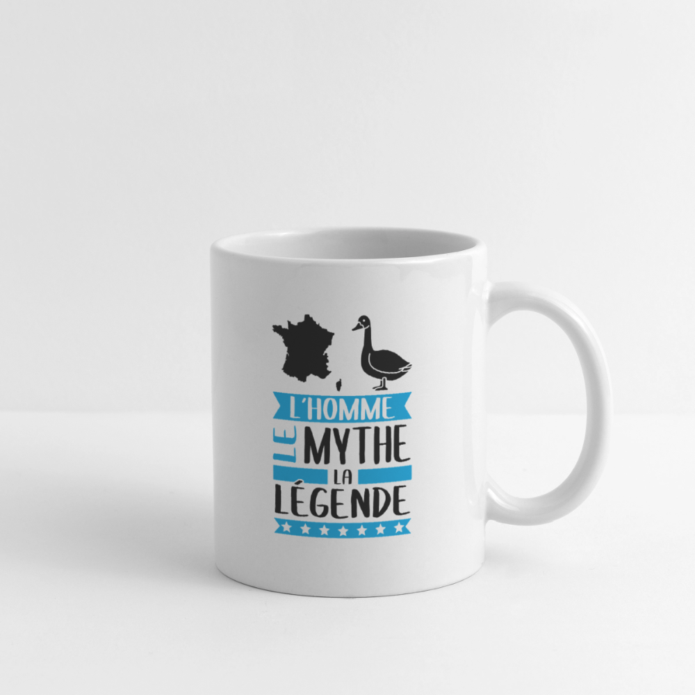 Mug blanc François rébus – L’homme, le mythe, la légende - blanc
