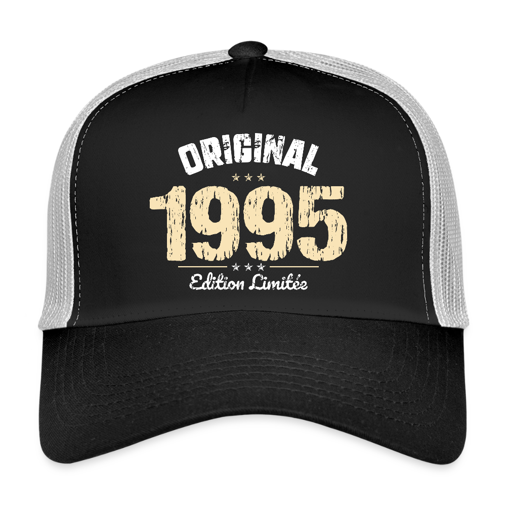 Casquette Trucker - Anniversaire 30 Ans - Original 1995 - noir/gris pierre