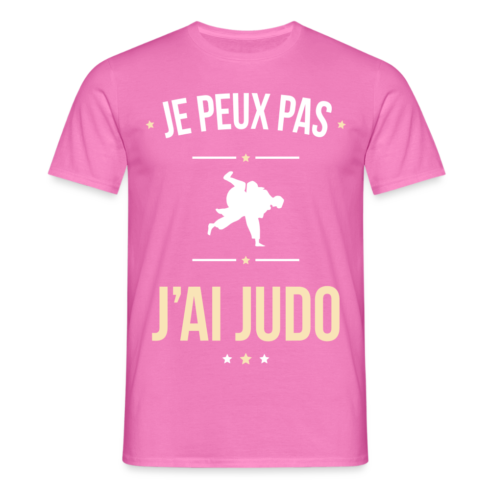 T-shirt Homme - Je peux pas j'ai Judo - rose