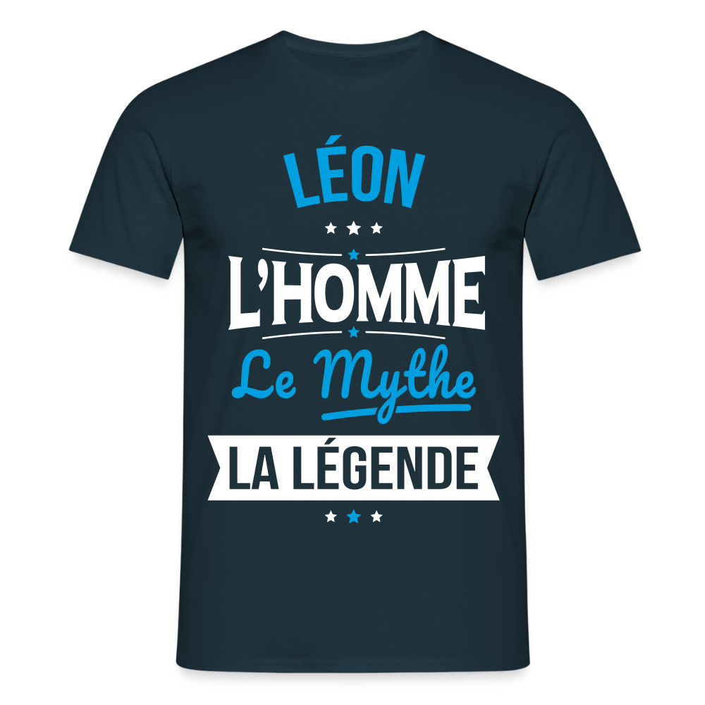 T-shirt Homme - Léon - l'Homme - le Mythe - la Légende - marine